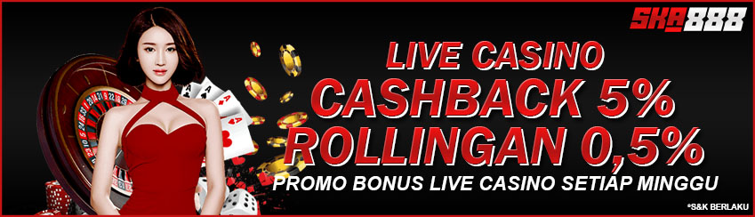 BONUS ROLLINGAN + CASHBACK LIVE CASINO